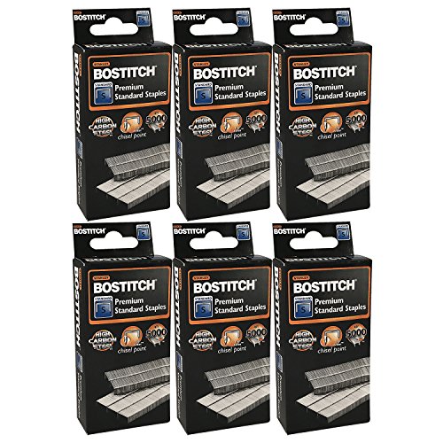 Stanley Bostitchプレミアム標準Staples、1?/ 4?"6?mm、高炭素鋼、Chisel Point ( sbs191?/ 4cpr ) 30,000 Staples
