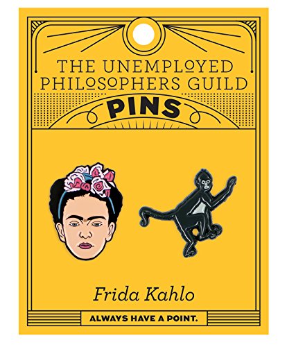 Frida Kahlo & Monkey Twin Pin Set - Badge / Pin / Lapel Pin by Unemployed Philosophers Guild