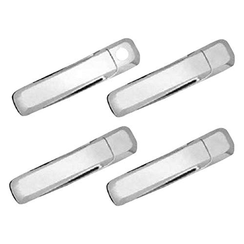 QAA fits 2014-2020 Jeep Cherokee 8 Piece Chrome ABS Plastic Door Handle Cover Kit, Does NOT Include Passenger Key Access DH54090