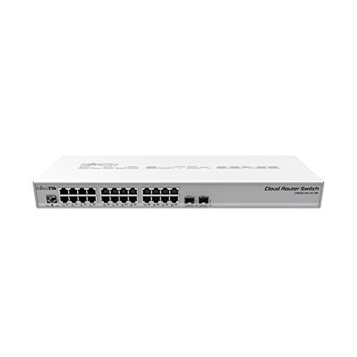 Mikrotik CRS326-24G-2S + RM L2ギガビットイーサネット（10/100/1000）Supporto Power over Ethernet（Poe）Grigio