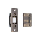 【中古】【未使用・未開封品】Idh by St. Simons 12017-005 Solid Brass Heavy Duty Silent Roller Latch with Adjustable Square Strike, Antique Brass(4)