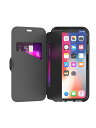 【中古】【未使用・未開封品】tech21 Evo 財布型電話ケース iPhone X/Xs用 - ブラック (T21-5860)