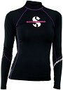 【中古】【未使用・未開封品】(X-Large, Onyx) - ScubaPro Women's UPF 80 T-Flex Long Sleeve Rash Guard