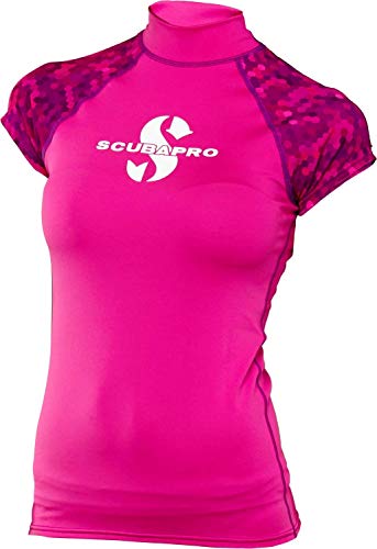 š̤ۡѡ̤ʡ(Large, Flamingo) - ScubaPro Women's UPF 50 Cap Sleeve R...