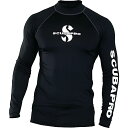 【中古】【未使用・未開封品】(Small, Black) - ScubaPro Men's UPF 50 Long Sleeve Rash Guard