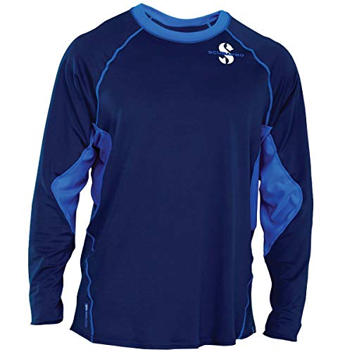 【中古】【未使用・未開封品】(Medium, Aegean) - ScubaPro Men's UPF 50 Channel Flow Long Sleeve Rash Guard 【中古】【未使用・未開封品】(Medium, Aegean) - ScubaPro Men's UPF 50 Channel Flow Long Sleeve Rash Guard