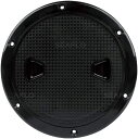 【中古】【未使用・未開封品】Seaflo BLACK 15cm Boat Round Non Slip Inspection Hatch with Detachable Cover
