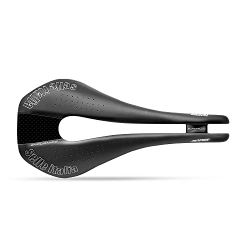 Mountain Bikes - 【中古】【未使用・未開封品】SELLE ITALIA(セライタリア) NOVUS Endurance TM Mn BK L S.Flow サドル 重量:310g 幅:149mm 長さ:282mm レール素材:中空マンガネーゼ(7mm)