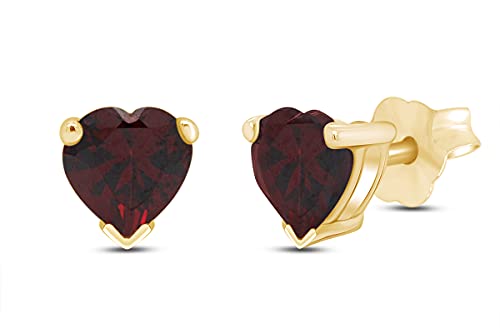 【中古】【未使用・未開封品】ハート形スタッドピアス 14Kイエローゴールド スターリングシルバー (2カ..
