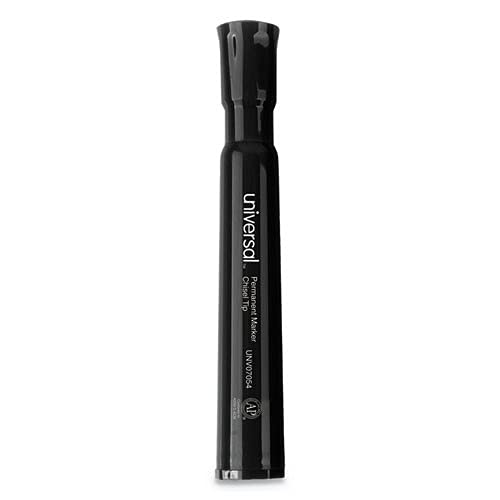 【中古】【未使用 未開封品】Universal Office Products 7054 Chisel Tip Permanent Marker - Black