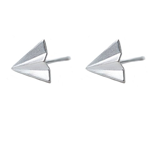 White Coral - 【中古】【未使用・未開封品】Helen de Lete Little飛行機スターリングシルバースタッドイヤリング