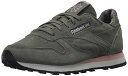 【中古】【未使用・未開封品】Reebok レディース クラシック レザー スニーカー, アイアンストーン/ピンク/スカルグレー。, 24