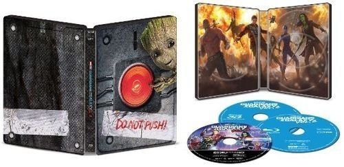【中古】【未使用 未開封品】Guardians of the Galaxy Vol. 2 SteelBook (4K Ultra HD Blu-ray, Blu-ray, Blu-ray 3D)