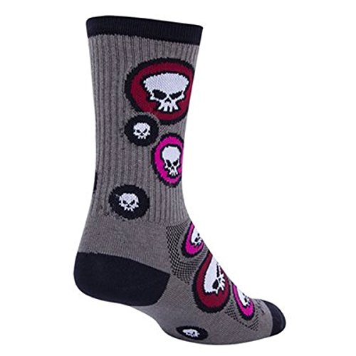 【中古】【未使用・未開封品】SockGuy Crew 6インチ Airhead サイクリング/ランニングソックス Small-Medium グレー(4)
