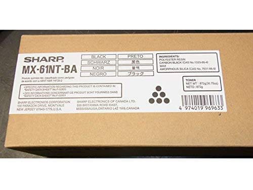 ����šۡ�̤���ѡ�̤�����ʡ�Original Sharp MX60NTBA Black Toner Cartridge (40,000 Pages) by SHARP