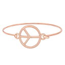 【中古】【未使用・未開封品】manzhenゴールドシルバーPeace Love Sign Symbol、ボンネット、フックバングルブレスレットカフジュエリー