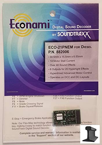 【中古】【未使用・未開封品】ECO-21P 1アンペア 6機能サウンド&コントロールデコーダー Econami(TM) ..