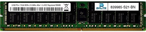 yÁzygpEJizBrute Networks 839985-S21-BN - 32GB PC4-17000 DDR4-2133Mhz 4Rx4 1.2v ECC LRDIMM (OEM PN # 839985-S21Ɠ)