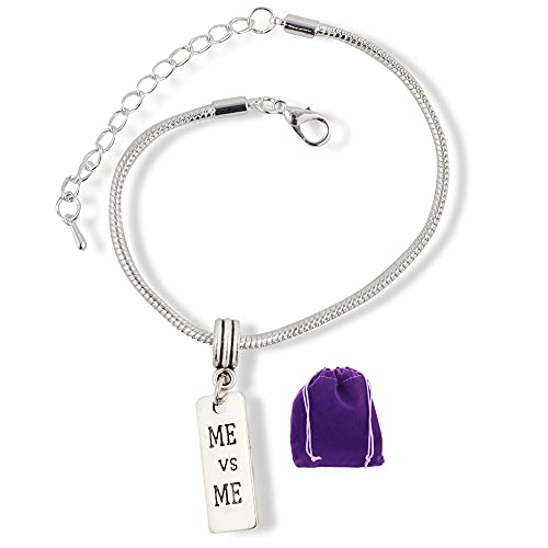 【中古】【未使用・未開封品】Me vs Meインスピレーションことわざスネークチェーンチャームブレスレット【メーカー名】【メーカー型番】【ブランド名】Emerald Park Jewelry ブレスレット 【商品説明】Me vs Meインス...