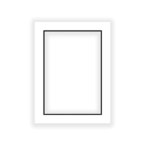 【中古】【未使用・未開封品】ホワイトonブラックダブルフォトマット 20x24 for 16x20 Photos MATSU1031