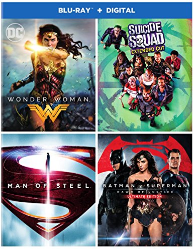 【中古】【未使用・未開封品】DC 4-Film BD Bundle/Wonder Woman/Suicide Squad: Ext Cut/Batman v Superman: DOJ UE/Man of Steel [Blu-ray]