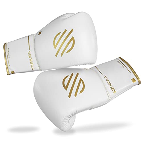 š̤ۡѡ̤ʡ(470ml, White Laces) - Sanabul Gold Strike Professional Boxing Gloves