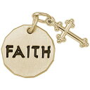【中古】【未使用・未開封品】Faithタグwithクロスチャーム、チャームブレスレットとネックレス用