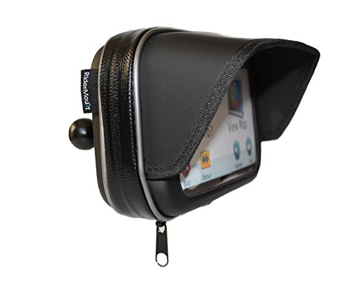 【中古】【未使用・未開封品】RiderMount 防水サンシェード 4.3インチ GPS Satnav ケース RAMタイプ1インチボール付き Garmin Nuvi TomTom Go Start 4.3インチ用