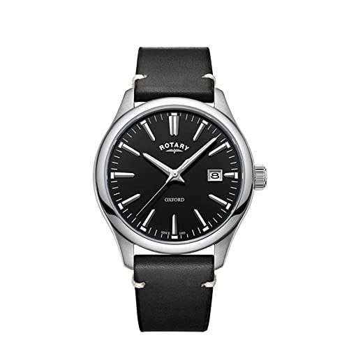【中古】【未使用・未開封品】ロータリー GS05092-04 メンズ オックスフォードウォッチ, ブラック