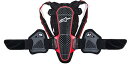 【中古】【未使用・未開封品】Alpinestars メンズ Nucleon KR-3 オートバイバックプロテクター スモークブラック/レッド XL