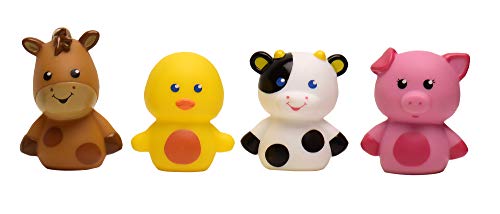 新しい。Magic年ファーム動物4?Finger Puppets。4つの優しい動物Include 1馬、1アヒル、1?Pig and 1?Cow。