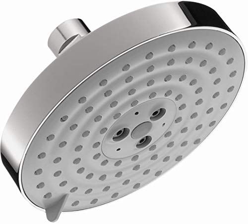 【中古】【未使用・未開封品】hansgrohe Raindance S 5インチ シャワーヘッド 簡単取り付け モダン 3スプレー レインエアー バランスエアー 渦巻き空気インフュージョン クロ