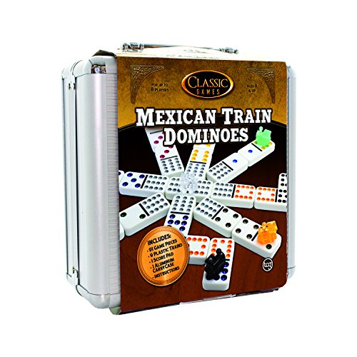 【中古】【未使用 未開封品】TCG Toys Mexican Train with Aluminium Case Dominos Game