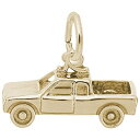 【中古】【未使用・未開封品】10?K黄色ゴールドPick Up Truckチャーム、チャームブレスレットとネックレス用