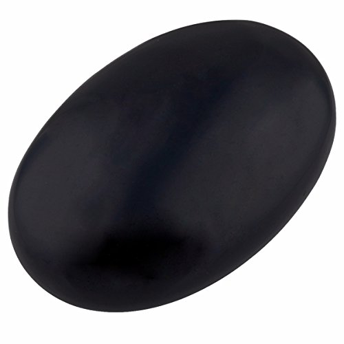 【中古】【未使用 未開封品】(Black Obsidian) - rockcloud Oval Worry Stones,Palm Pocket Energy Stone,Healing Crystal with Velvet Bag,Black Obsidian