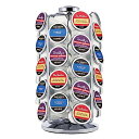    gpEJi Keurig Storage Carousel, Coffee Pod Storage, Holds up to 36 Keurig K-Cup Pods, Silver