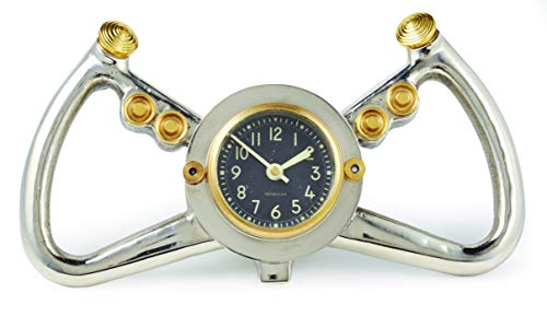 【中古】【未使用・未開封品】Pendulux コックピット テーブルクロック 12? x 6.5? x 4? シルバー TCCPTAL