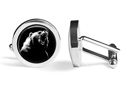 ����šۡ�̤���ѡ�̤�����ʡ�Grizzly Bear Cufflinks ( Angled Edition )