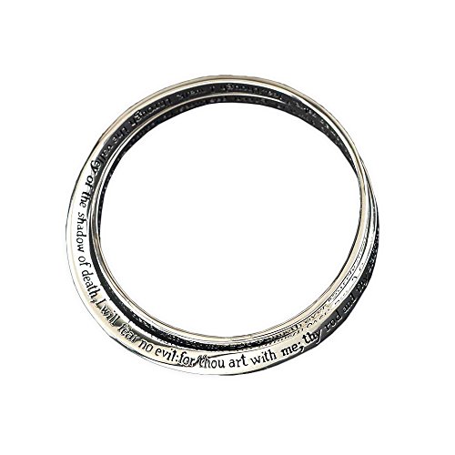 【中古】【未使用・未開封品】Lord Is My Shepherd Psalm 23 レディース シルバーメッキ ダブルメビウ..