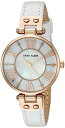 【中古】【未使用・未開封品】Anne Klein Women's White Leather Band Case Quartz MOP Dial Analog ...