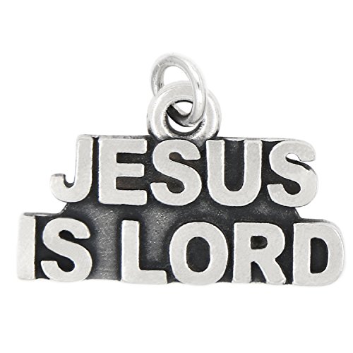 【中古】【未使用・未開封品】スターリングシルバーいぶし仕上げJesus Is Lordチャーム
