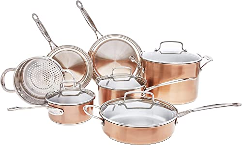 【中古】【未使用・未開封品】Cuisinart シェフズクラシックステンレス調理器具セット 11ピース 銅