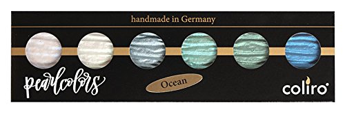 【中古】【未使用 未開封品】Coliro Artist Mica Watercolour M730 Shimmer Pearl Colour Set Ocean by Finetec