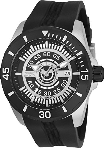 【中古】【未使用・未開封品】Invicta Men's S1 Rally Black Silicone Band Steel Case Automatic Analog Watch 25770