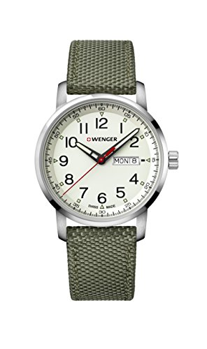 【中古】【未使用・未開封品】アティチュード ヘリテージ スポーツ, ホワイトダイヤル、グリーンナイロンストラップ。