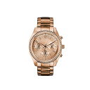 【中古】【未使用・未開封品】Caravelle by Bulova Women 'sクロノグラフローズゴールドトーンブレスレットクリスタルスポーツ腕時計