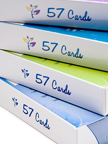 カード57枚バラエティ4枚パック プラスチックバードカード キャンディカラー カラーブラインド グリーンバック (4アイテム)