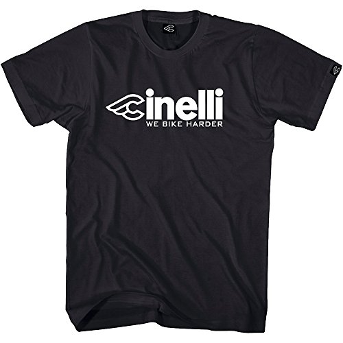 【中古】【未使用・未開封品】cinelli(チネリ) ロゴTシャツ WE BIKE HARDER Sサイズ 自転車 ロード バイク 街乗り 通勤 通学 ファッション コーディネート 普段着 509C0040S ブラック【メーカー名】【メーカー型番】【ブランド名】チネリ(cinelli) Sports - AmazonGlobal free shipping, スポーツ＆アウトドア 2017年モデル特集, メンズ 【商品説明】cinelli(チネリ) ロゴTシャツ WE BIKE HARDER Sサイズ 自転車 ロード バイク 街乗り 通勤 通学 ファッション コーディネート 普段着 509C0040S ブラック【注意】こちらは輸入品となります。当店では初期不良に限り、商品到着から7日間は返品を 受付けております。こちらは当店海外ショップで一般の方から買取した未使用・未開封品です。買取した為、中古扱いとしております。他モールとの併売品の為、完売の際はご連絡致しますのでご了承ください。ご注文からお届けまで1、ご注文⇒ご注文は24時間受け付けております。2、注文確認⇒ご注文後、当店から注文確認メールを送信します。3、当店海外倉庫から当店日本倉庫を経由しお届けしますので10〜30営業日程度でのお届けとなります。4、入金確認⇒前払い決済をご選択の場合、ご入金確認後、配送手配を致します。5、出荷⇒配送準備が整い次第、出荷致します。配送業者、追跡番号等の詳細をメール送信致します。6、到着⇒出荷後、1〜3日後に商品が到着します。　※離島、北海道、九州、沖縄は遅れる場合がございます。予めご了承下さい。お電話でのお問合せは少人数で運営の為受け付けておりませんので、メールにてお問合せお願い致します。営業時間　月〜金　10:00〜17:00お客様都合によるご注文後のキャンセル・返品はお受けしておりませんのでご了承下さい。