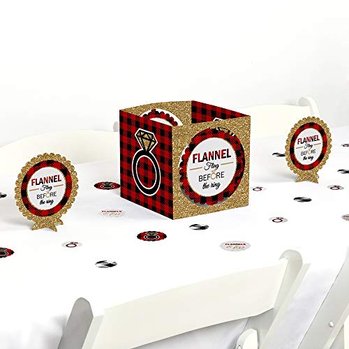 【中古】【未使用・未開封品】前のフランネルのハチャメチャ???Buffalo Plaid Bachelorette Party Centerpiece &テーブルデコレーションキット