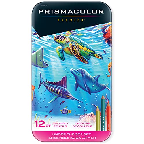 【中古】【未使用・未開封品】SANFORD Prismacolor プリズマカラー アンダー・ザ・シー セット 12色 Premier Colored Pencils, Soft Core, Under the Sea Set, 12 Count [並行